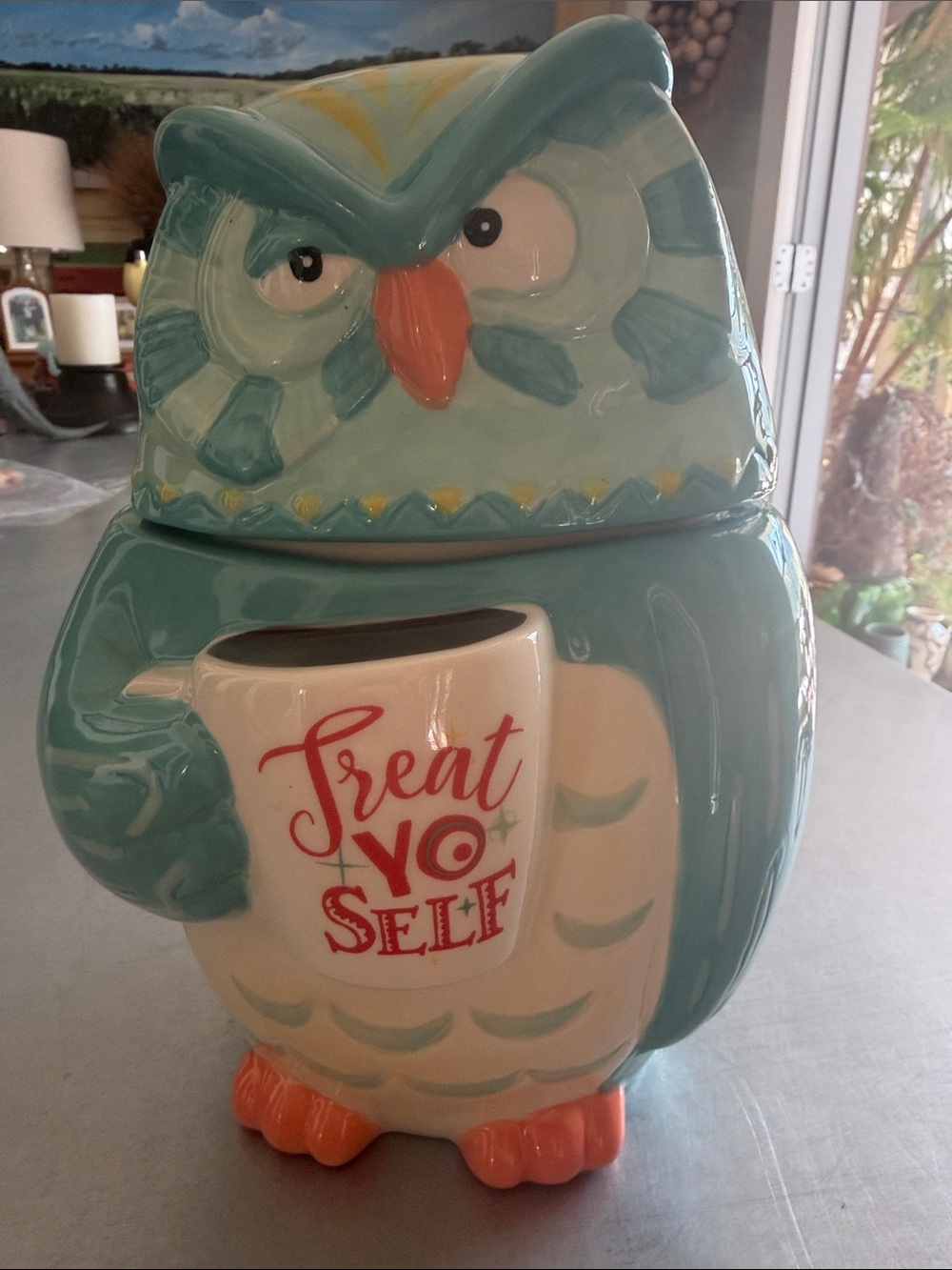 🦉☕ TREAT YO SELF! Cracker Barrel Owl Cookie Jar ☕🦉